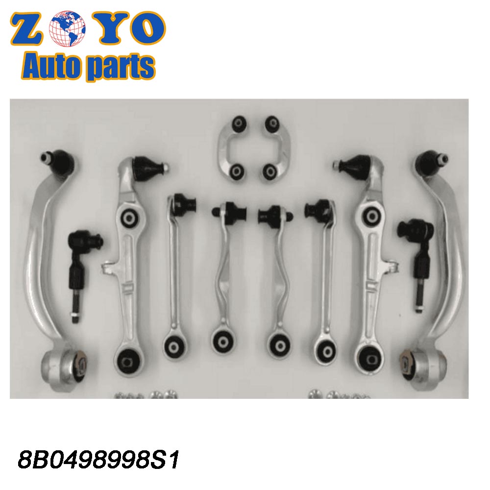 8B0498998S1 Ball Joint 40Cr Front Rear Control Arms Kit for Audi A4 Q5 A6 B6 1997-2005
