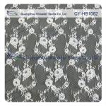 Custom Printed Swiss Voile Lace Trimming / Wedding Dresses Lace Fabric