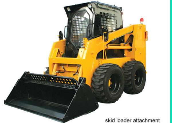 Diesel Engine 0.25 m3 Bucket Capacity Skid Steer Loader for Road / Building