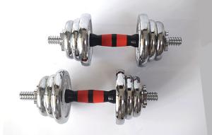 Quality Top quality gyelectroplating adjustbale dumbbells with rubber bar wholesale
