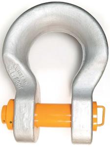Quality 800 Tonne Wide Body Shackles , ASME B30.26 DNV Bow Type Shackle wholesale