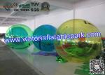 Transparent Floating Inflatable Water Ball , Walking Water Zorb Ball 2.5m