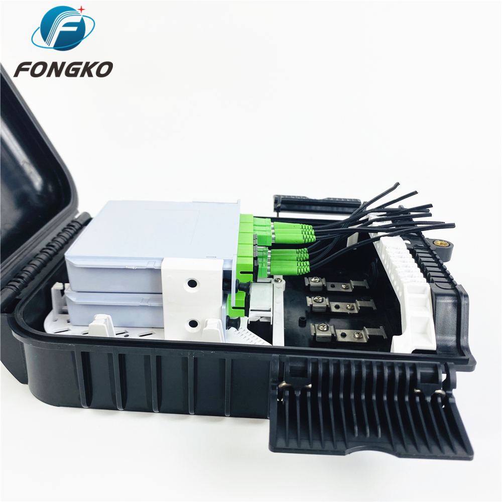 16 Core Fiber Optic Ftth Junction Box Terminal Box For Drop Cable Splitter