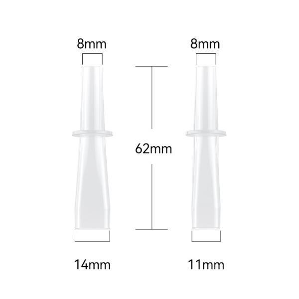 Polypropylene Breathalyzer Mouthpieces Ergonomic Design For Chemical Application
