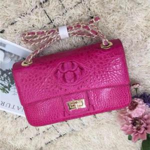 Quality Genuine Crocodile Skin Lady Flap Purse Female Single Cross Shoulder Bag Real Alligator Leather Women's Messenger Bag wholesale