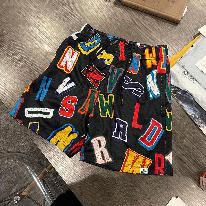 Custom Logo Sublimation Print Jogger Mens Athletic Streetwear Sports Half Pants Quick Dry Fitness Gym Mesh Shorts 5 Inch Inseam