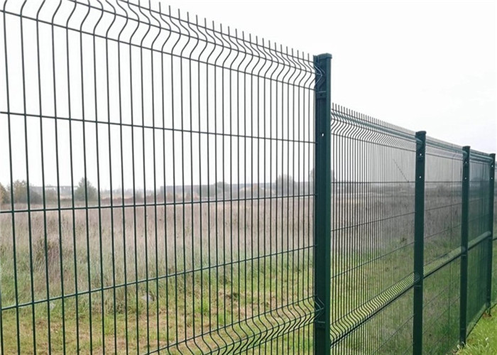 Profence Steel Welded Wire Mesh Fencing With Round Post And Green Color