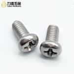 Stainless steel 304 stainless steel round head screw pan head cross machine
