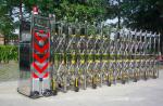 Trackless SS Automatic Expandable Gate , Stainless Steel Electric Retractable