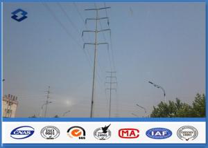 Quality Hot Dip Galvanized Electrical Steel Transmission Poles Voltage 66KV 69KV wholesale