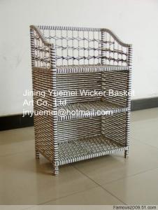 Quality rattan furniture shoe cabinet box bookshelf drawer storage holder rack layer rattan basket wholesale