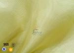 Plain / Twill Weave Aluminized Kevlar Fabric 1000D Yellow Chemical Resistance