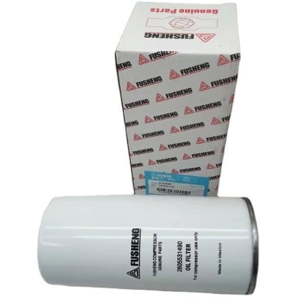 Industrial Screw Air Compressor Spare Part Fusheng 2605531490 Oil Filter with