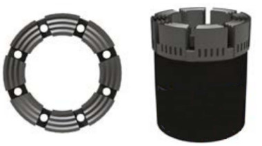 H / WL W - Profile Diamond Impregnated Drill Bit Wire Line Tools High Efficieney