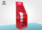 More Shelves Cardboard Pallet Display , Red Cardboard Compartment Display