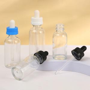 Quality Clear Essential Oil Empty Glass Dropper Bottles 5ml 10ml 15ml wholesale