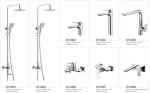 Deck Mounted Waterfall Sink Tap Washroom Chrome Bathroom Faucets