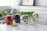 LFGB Dishwasher Safe 11oz Beverage Art Porcelain Tea Mugs