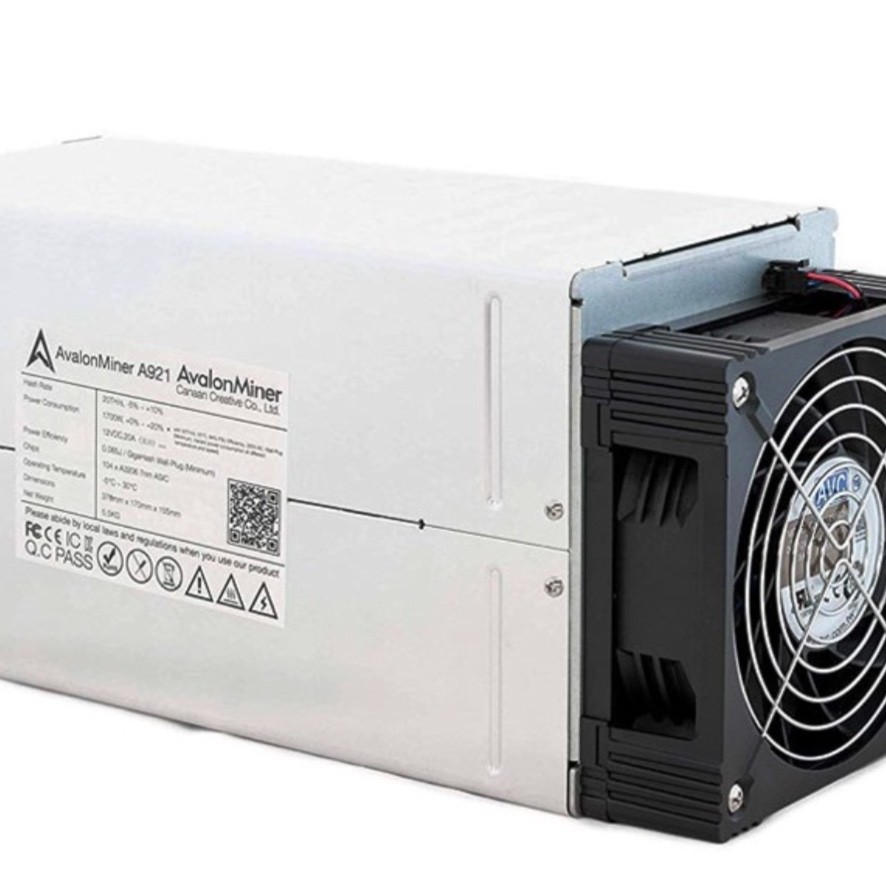 Canaan Avalonminer A921 20T , 1700W Bitcoin Auto Mining Machine