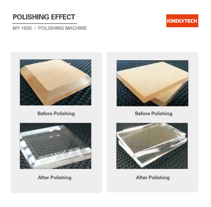60Hz Acrylic Edge Polishing Machine , 1.6m Length Diamond Edge Polisher