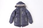 Multicolour Olive Navy Boys Longline Puffer Coat 100% Polyester Fiver