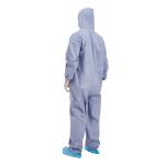 non woven Disposable Work Coveralls Nylon zipper EN 1073 2