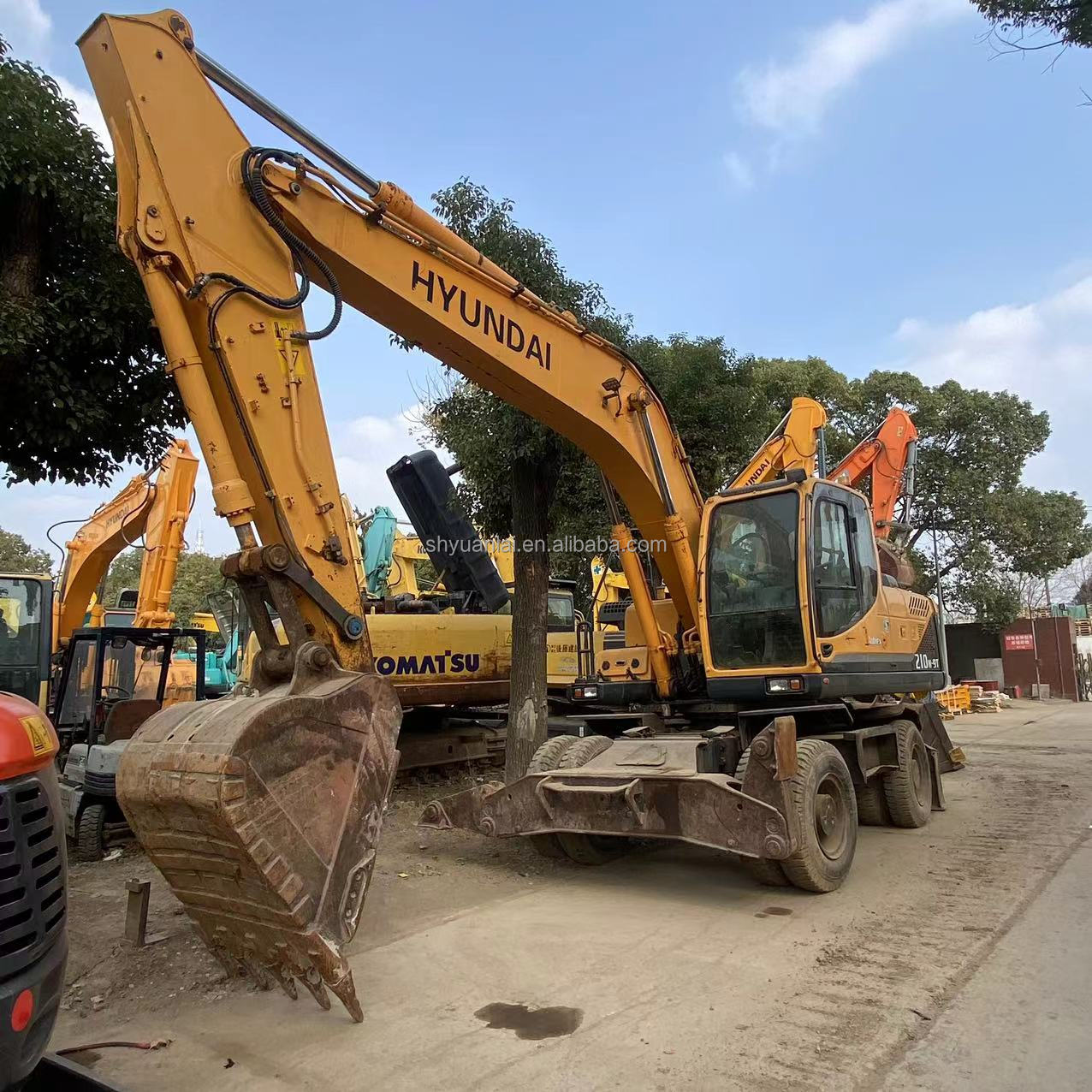 hyundai excavator 210w-9 wheel Original Korea for sale