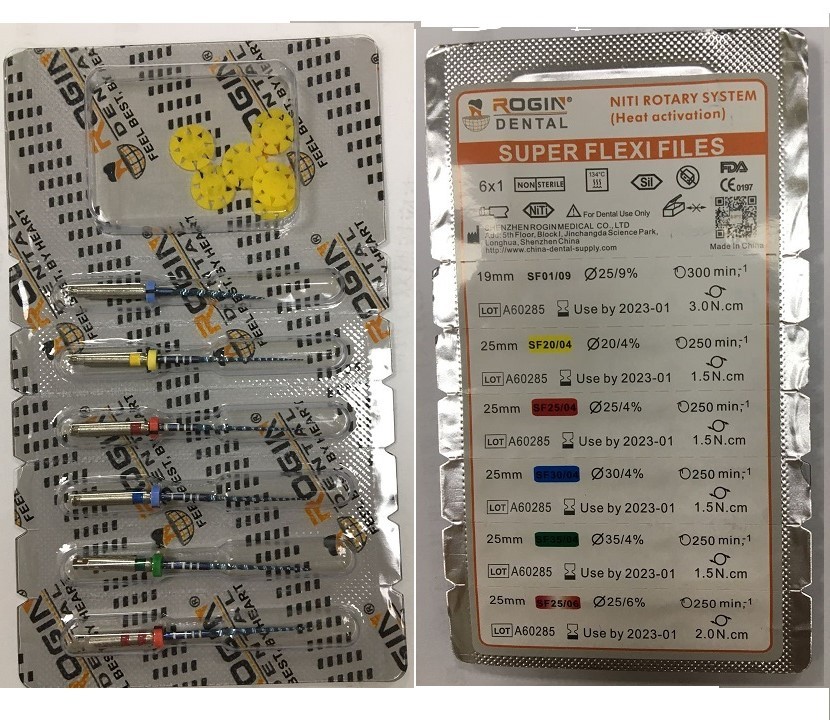 Dental Rotary Files Super Flexible File With 4 Taper And 6 Taper CE ISO FDA