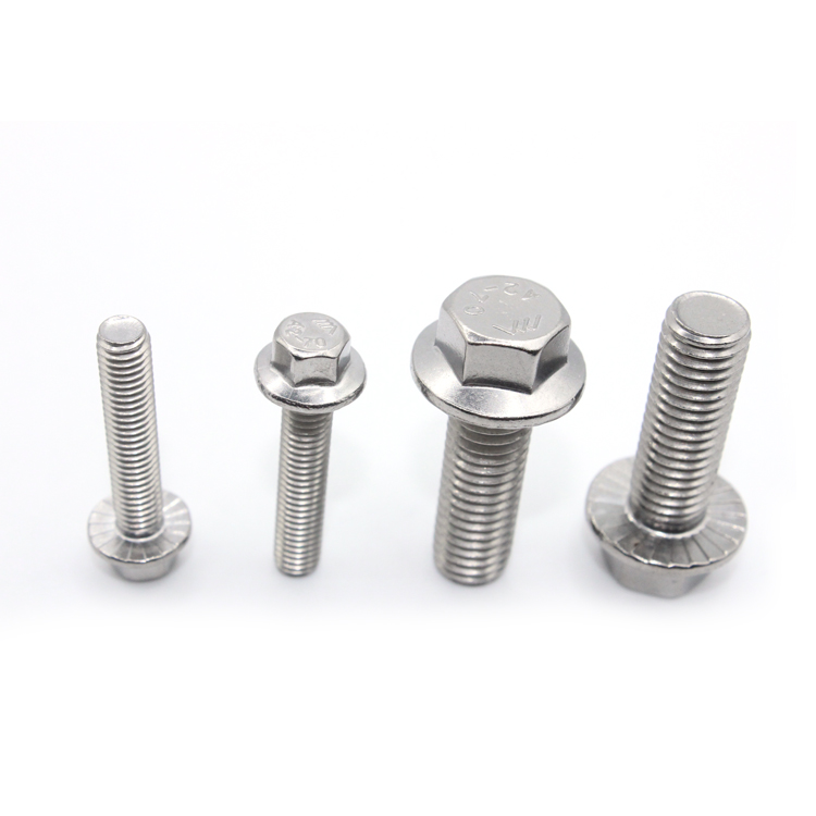 M10 Flange Head Bolt with Hexagon Din6921 and Custom Standard Made of Stainless Steel
