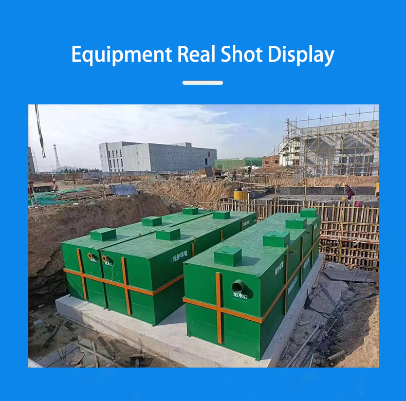 Capacity Of 50m3-1000m3/Day Water Recycling Plant With Customized Integrated Compact STP MBBR MBR Sewage Treatment