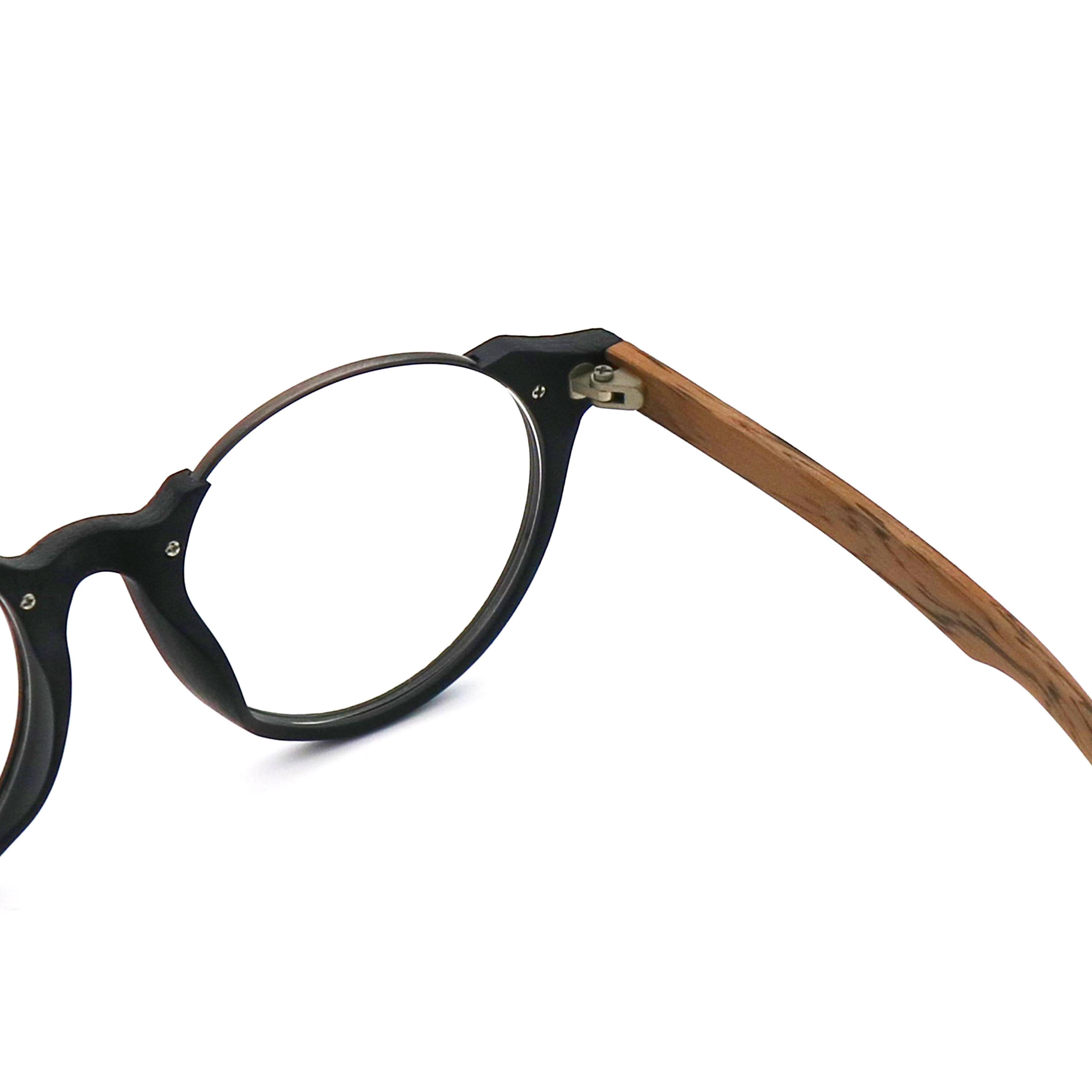 Wood Grain Retro Optical Eyeglasses Handmade Acetate Glasses MR 5359