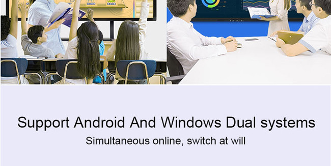 FCC 100" Interactive Meeting Room Screens Windows 7 Windows 10 OS