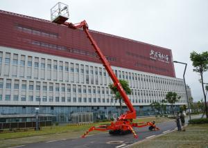 Quality Dual Power Self Propelled Telescopic Hydraulic Boom Lift 13.9M Outreach wholesale