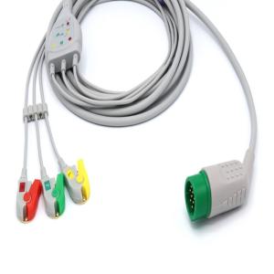 Quality Multiscene Portable Lead Wire ECG , Latex Free ECG Machine Cable wholesale