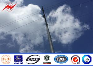 Quality S500MC Gr65 Round / Conical Steel Electrical Utility Poles Anti - Corrosion wholesale
