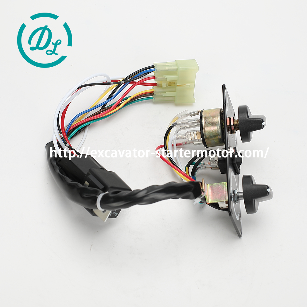 12VDC A/C Control Panel Switch Assembly Excavator Sany SY55 60 65