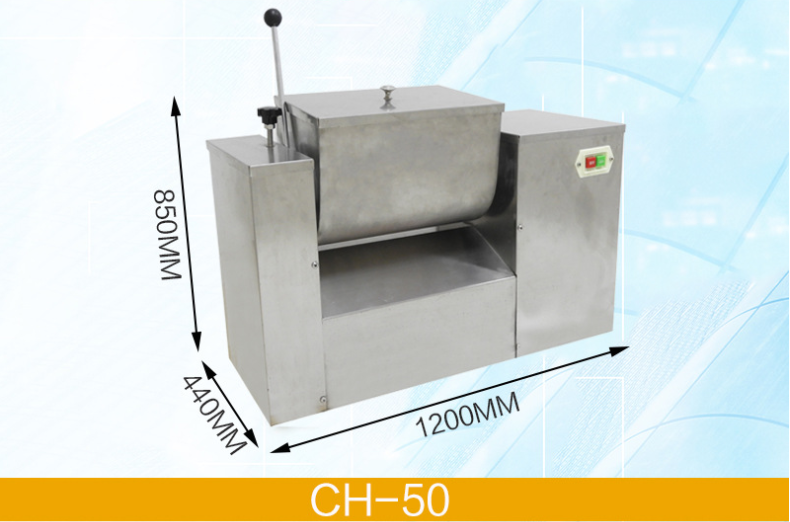 New trend Stainless steel groove mixer trough type powder mixing machine producer