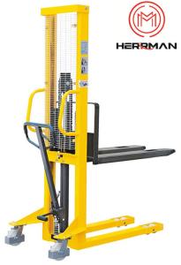 Quality Welded Fixed Forks 500kg Manual Hydraulic Walkie Stacker wholesale