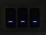 3 Gang Toggle Universal Rocker Switch Panel For Marine