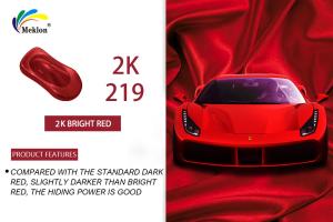 Quality Stable Harmless Auto Paint Top Coat , Weatherproof Red Gloss Car Paint wholesale