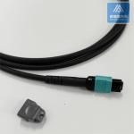 12 Cores Spiral Armored MPO Fiber Patch Cord Housing 5.0mm LSZH Jacket Rodent