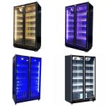 Weight KG 95-160kg Glass Wine Display Cooler with Double Doors and Air Cooling