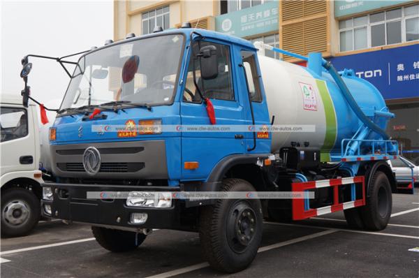 Dongfeng 8cbm 8000Liters Vacuum Sewage Septic Fecal Suction Truck Sewer dredging