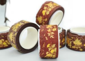 Quality Colorful 10m Stamp Glitter Die Cut Washi Tape wholesale