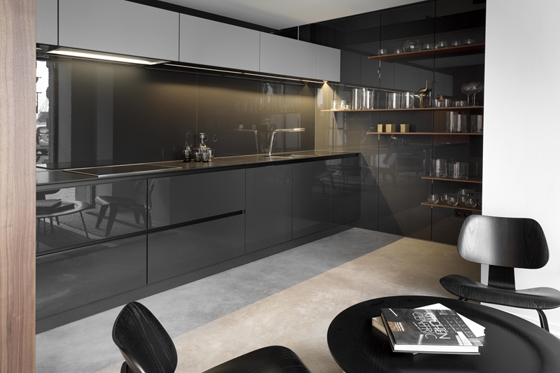 Smart Corner Swivel Basket Addition to Modern Kitchen Cabinets with Modular Design