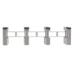 304 Stainless Steel Flap Barrier Gate Entrance Turnstile 1100mm