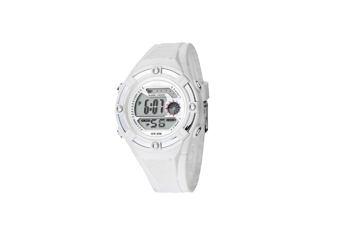 Girls Children'S Digital Watch LED Display Plastic Case With Alarm Function