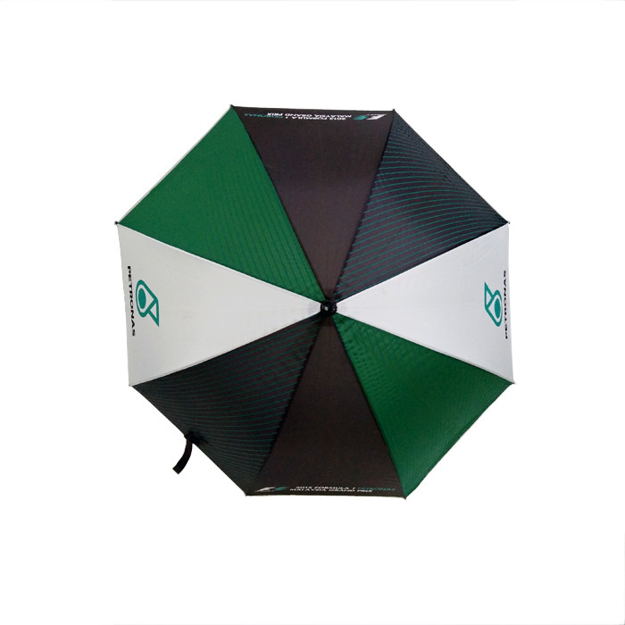 27Inches x8k Black Matt Fiberglass Frame Golf Umbrella Advertising Umbrella Color Stitching Logo Customized