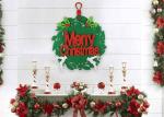 Holiday Party 8pcs Ornaments 16 Inch Felt Merry Christmas Hanging