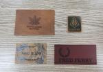 Sew On Clothing PU Leather Patches Garment Labels Embossed Logo